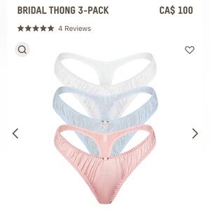 Skims Bridal Thong 3 pack